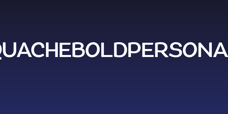 QuacheBoldPERSONAL Social Header