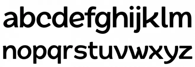 QuacheBoldPERSONAL Schriftart Kleinbuchstaben