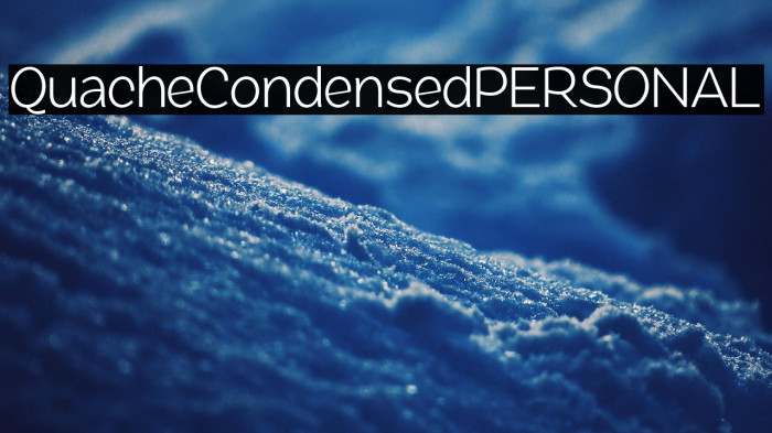 QuacheCondensedPERSONAL Example 2