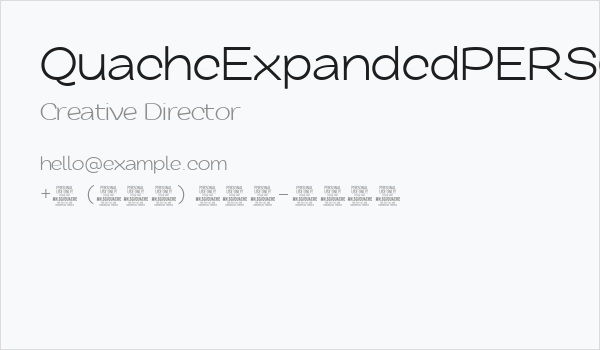 QuacheExpandedPERSONAL Business Card