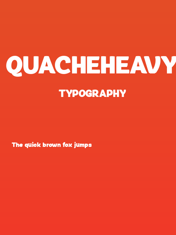 QuacheHeavyCondensedPERSONAL Poster