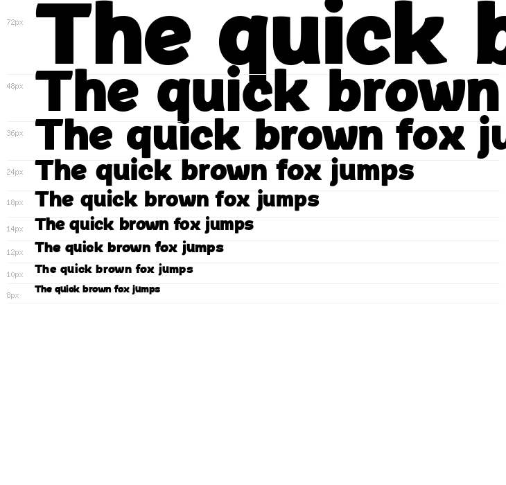 QuacheHeavyCondensedPERSONAL Waterfall