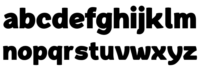 QuacheHeavyCondensedPERSONAL Font LOWERCASE