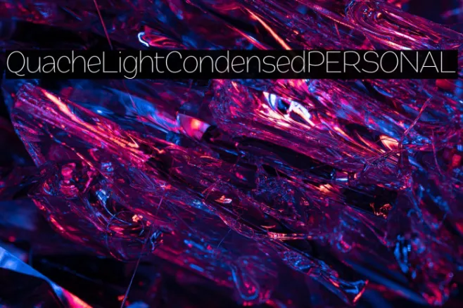 QuacheLightCondensedPERSONAL Example 1