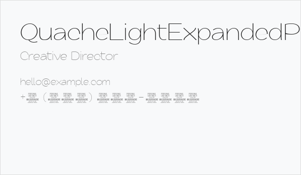 QuacheLightExpandedPERSONAL Business Card