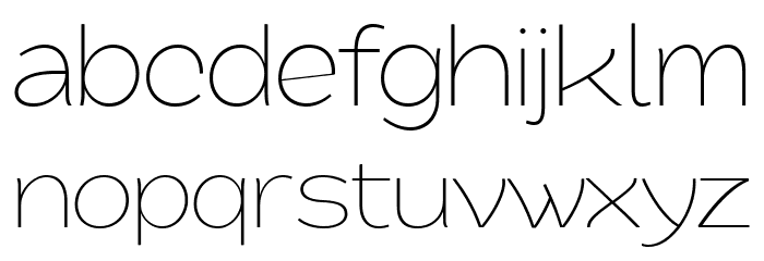 QuacheLightExpandedPERSONAL Font LOWERCASE
