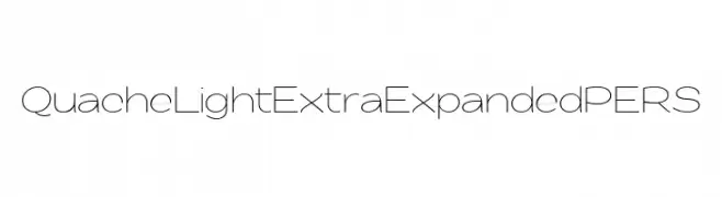 QuacheLightExtraExpandedPERS  नि: शुल्क फ़ॉन्ट्स डाउनलोड