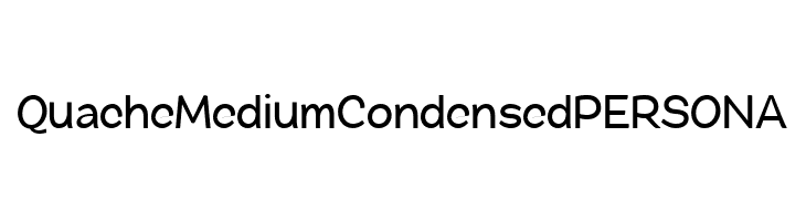 QuacheMediumCondensedPERSONA  font caratteri gratis