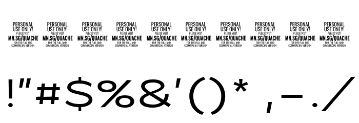 QuacheMediumExtraExpandedPER Font OTHER CHARS