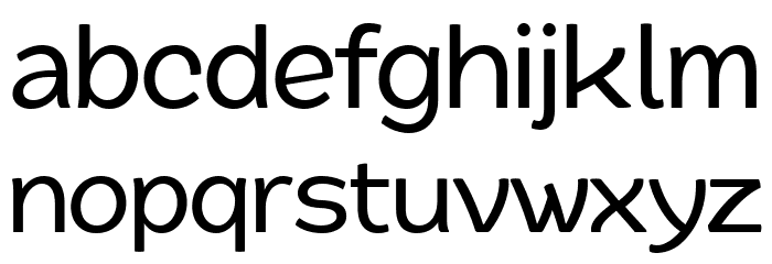 QuacheMediumPERSONAL Font LOWERCASE