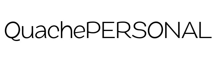 QuachePERSONAL  font caratteri gratis