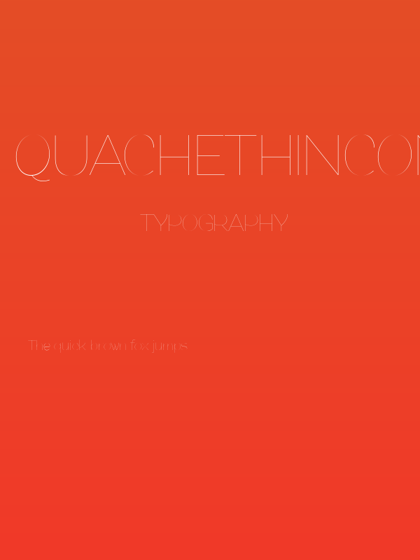 QuacheThinCondensedPERSONAL Poster