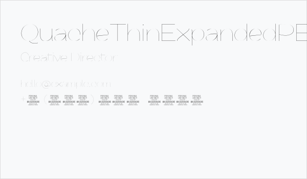 QuacheThinExpandedPERSONAL Business Card