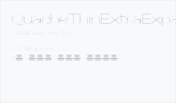 QuacheThinExtraExpandedPERSO Business Card