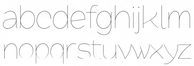 QuacheThinPERSONAL 字体 小写