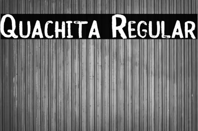 Quachita Regular Font examples