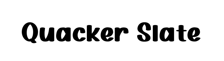 Quacker Slate  免费字体下载