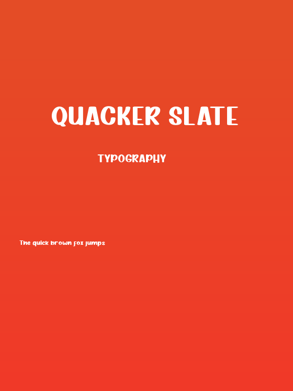 Quacker Slate Poster