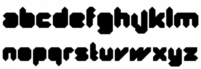 Quad-Black Schriftart Groß