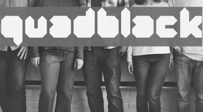 Quad-Black Font examples