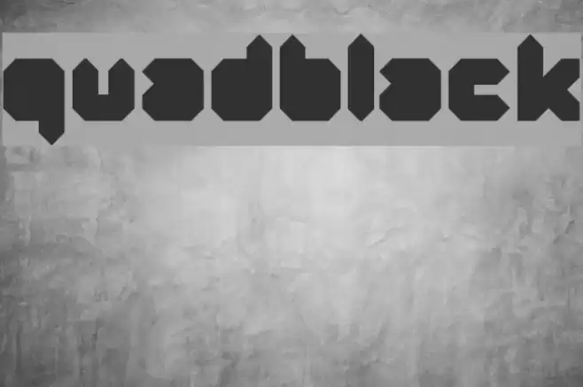 Quad-Black Font examples
