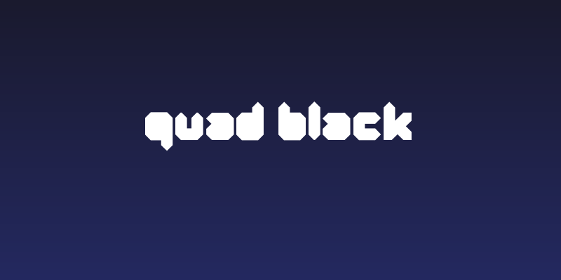 Quad-Black Social Header