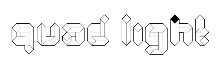 Quad-Light  Free Fonts Download