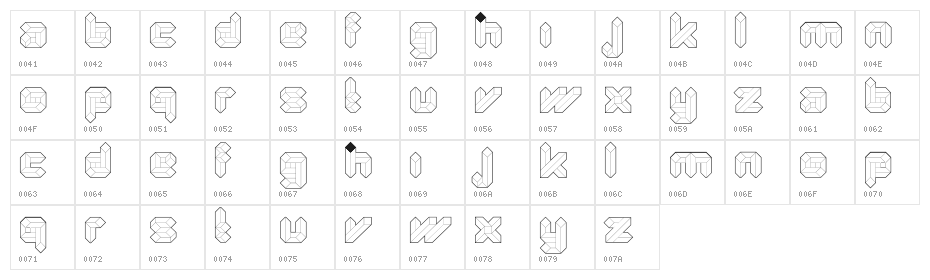 Quad-Light Character Map