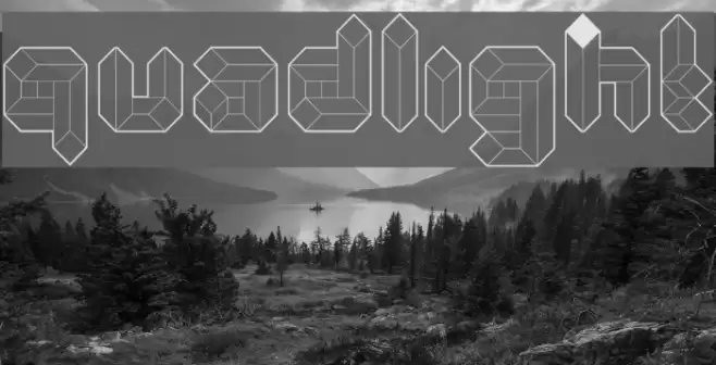 Quad-Light Font examples