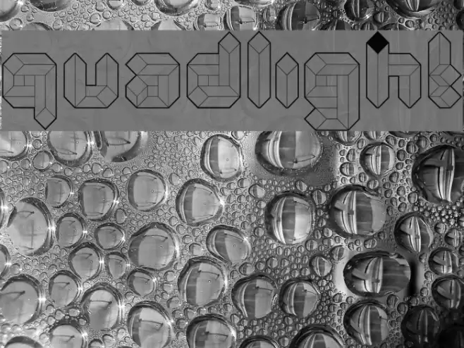 Quad-Light Font examples