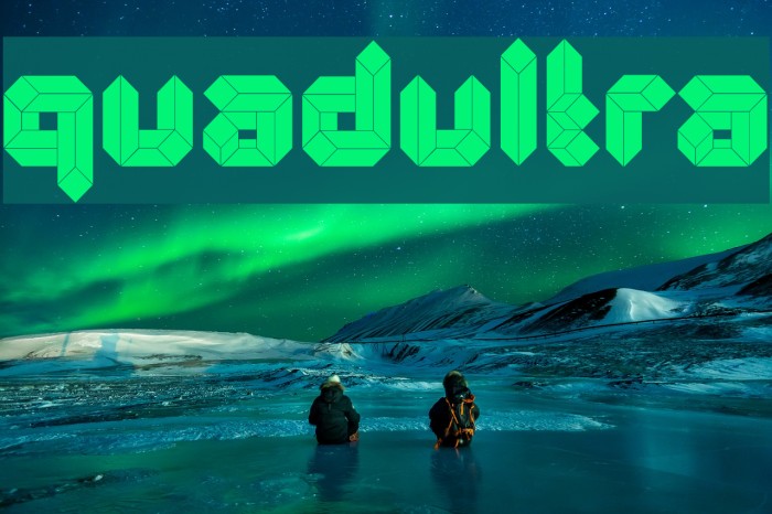 Quad-Ultra Font examples