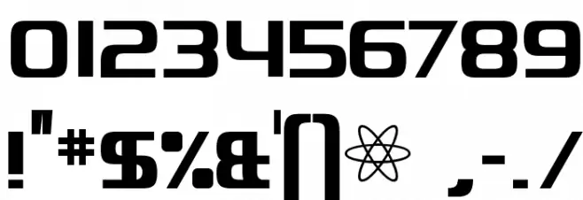 Quadaptor-Regular Font OTHER CHARS