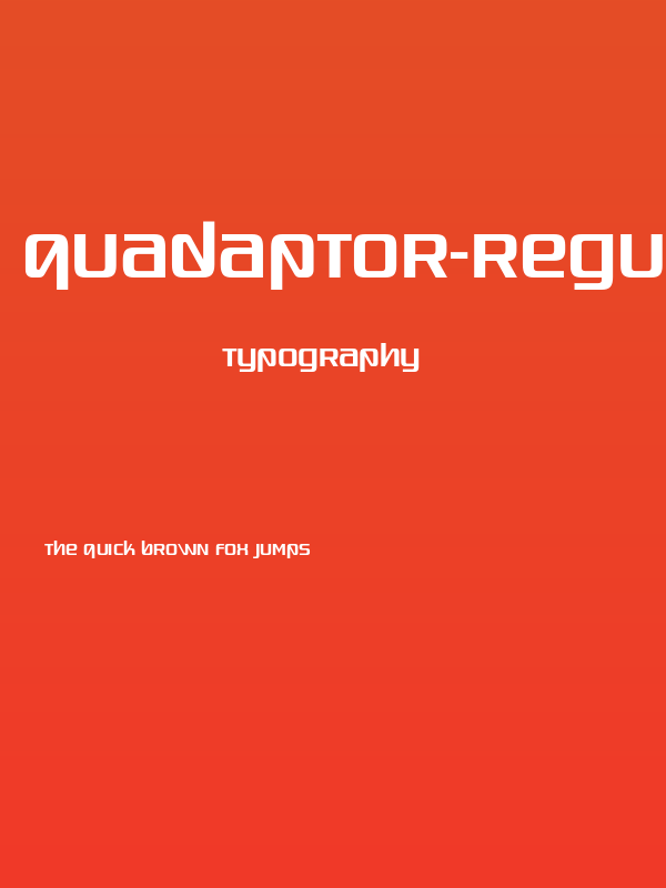 Quadaptor-Regular Poster