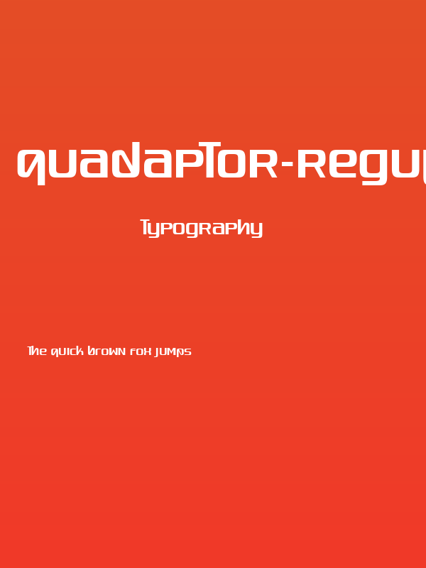 Quadaptor-Regular Poster