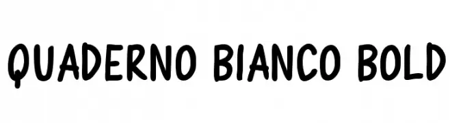 Quaderno Bianco Bold  Frei Schriftart Herunterladen