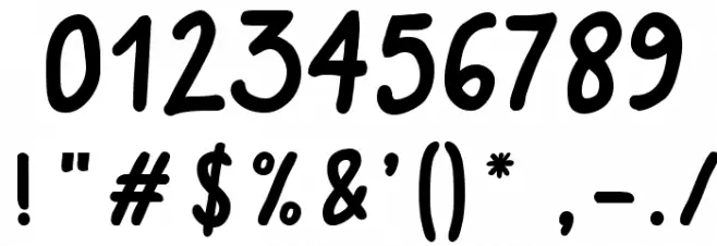 Quaderno Bianco Bold Font OTHER CHARS