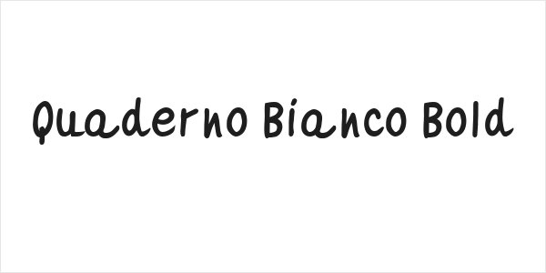 Quaderno Bianco Bold Logo
