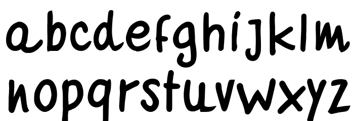 Quaderno Bianco Bold Font LOWERCASE