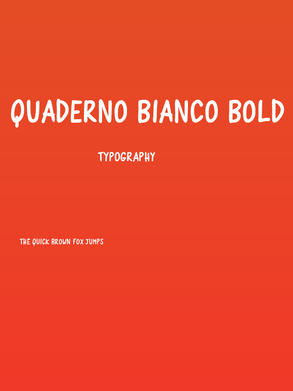 Quaderno Bianco Bold Poster