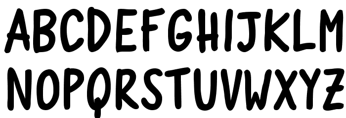 Quaderno Bianco Bold Font LOWERCASE