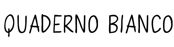 Quaderno Bianco Font