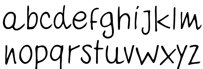 Quaderno Bianco Font LOWERCASE