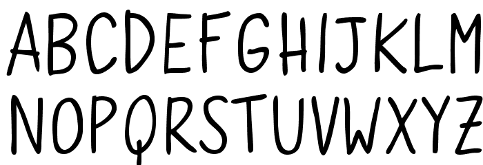Quaderno Bianco Font LOWERCASE