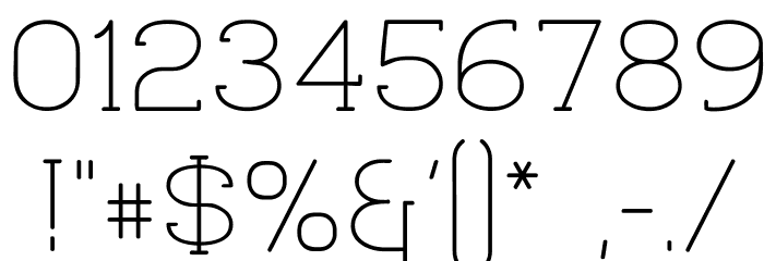 Quadlateral Font OTHER CHARS
