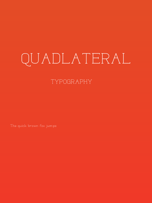 Quadlateral Poster