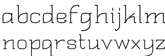 Quadlateral Font LOWERCASE