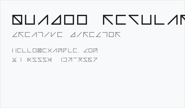 Quadoo Regular Business Card