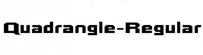 Quadrangle-Regular  フリーフォントのダウンロード