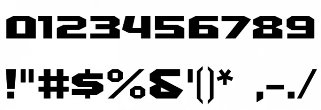 Quadrangle-Regular Font OTHER CHARS