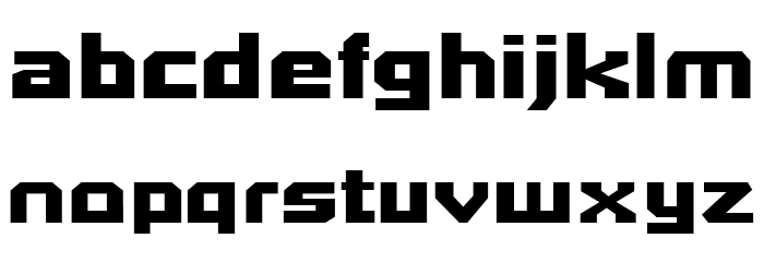 Quadrangle-Regular Font LOWERCASE